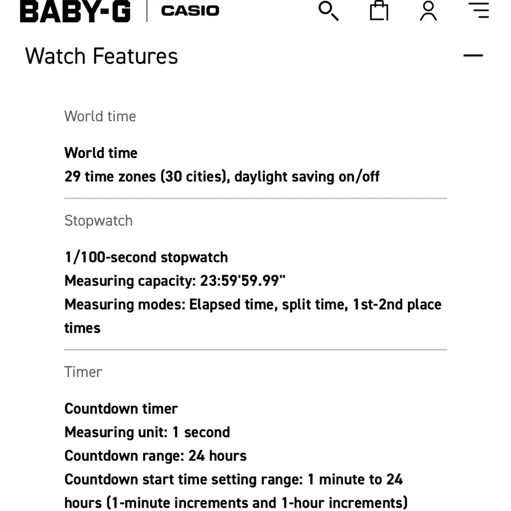 💗 Casio Baby-G Watch - BG169 model - Picture 6 of 8